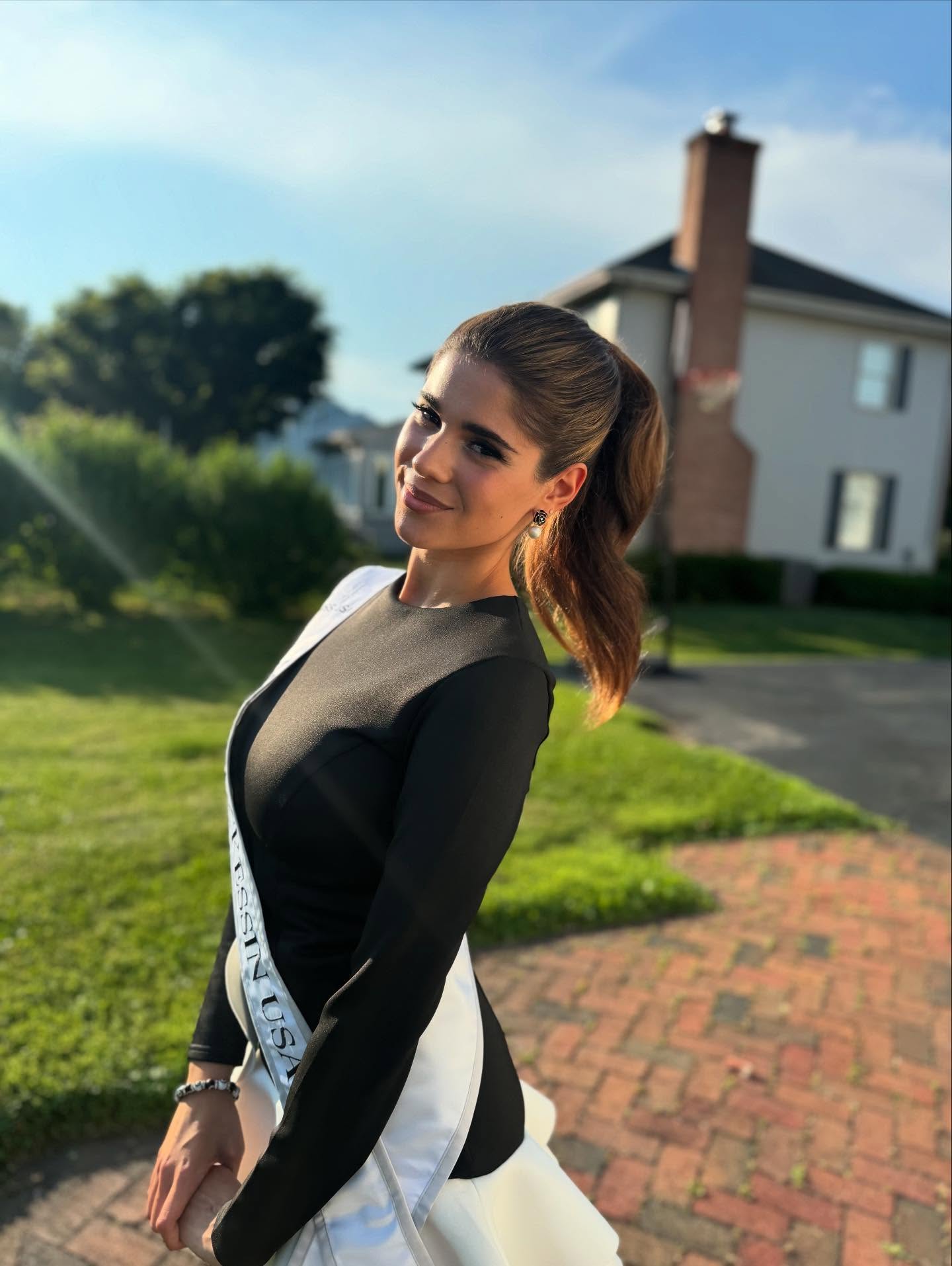 Beauty — sunlit soft glam, ponytail, lens flare
